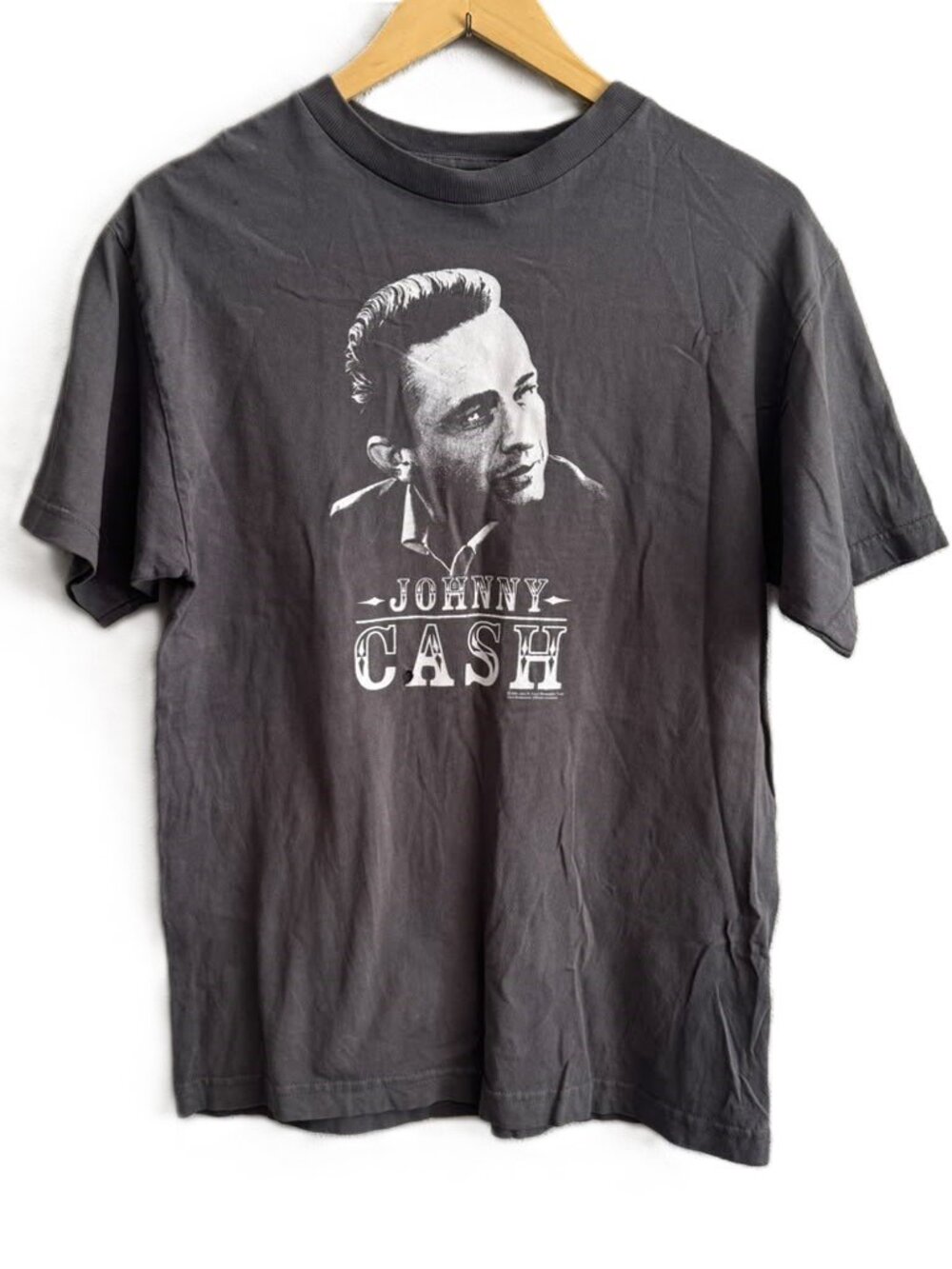 VTG 2004 Johnny Cash Zion Rootswear T Shirt Men Gray Dont Take Your Guns To Town